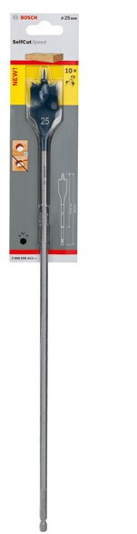 Сверло по дереву BOSCH ПЕРЬЕВ. ДЕР 25X400