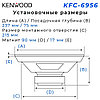 Автомобильные динамики / колонки Kenwood KFC-6956 16х24 см 400W Комплект 2 шт., фото 6