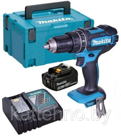 Дрель- шуруповерт ударный аккум MAKITA DHP 482 Z MAKPAC + АКЦИЯ (1 улятор, зарядное)
