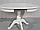 Стол обеденный круглый раскладной Фабрицио из массива (тон 9, белая эмаль), фото 10