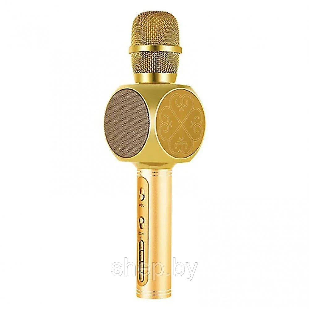 Беспроводной караоке-микрофон с колонкой YS-63 цвет : розовое золото , золото , черный