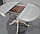 Стол обеденный круглый раскладной Фабрицио из массива диаметр 90 см (тон 9, белая эмаль), фото 10
