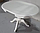Кухонный круглый стол Фабрицио-1 со столешницей стекло фотопечать "Мрамор" (тон Эмаль белая), фото 6