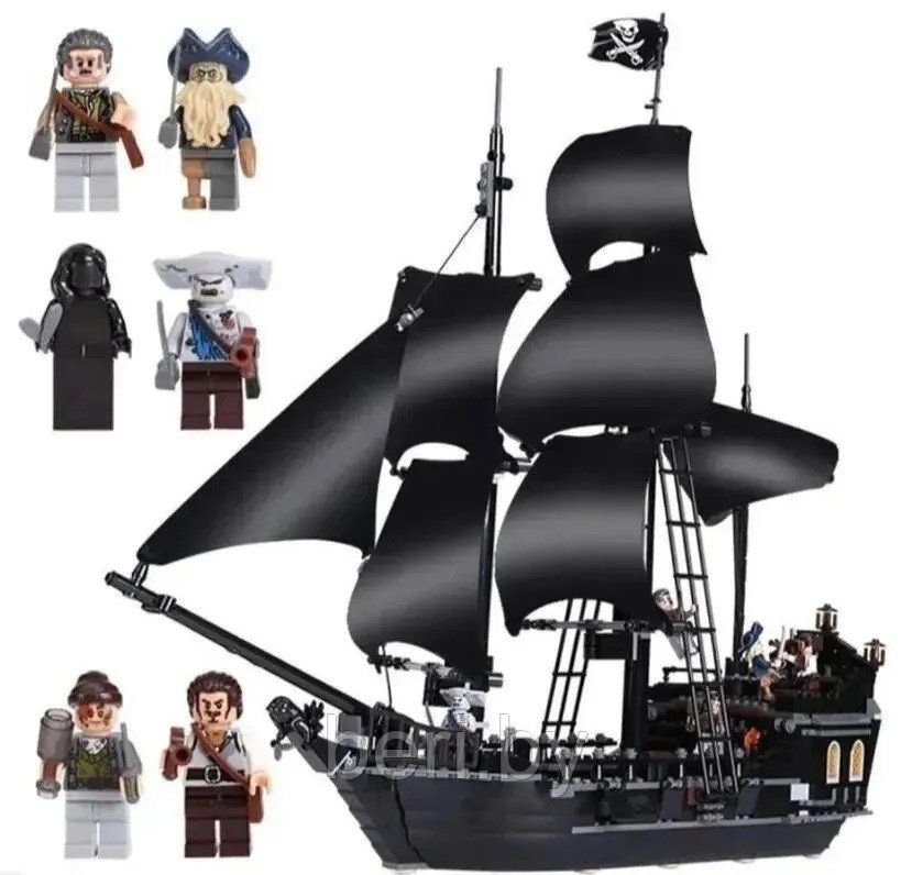 18016 Конструктор SX Pirate Treasure Черная жемчужина (Аналог Lego Pirates of the Caribbean 4184), 804 детали - фото 8 - id-p195602732