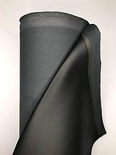 Экокожа на трикотажной основе с гладкой фактурой Nappa (черный цвет) Премиум