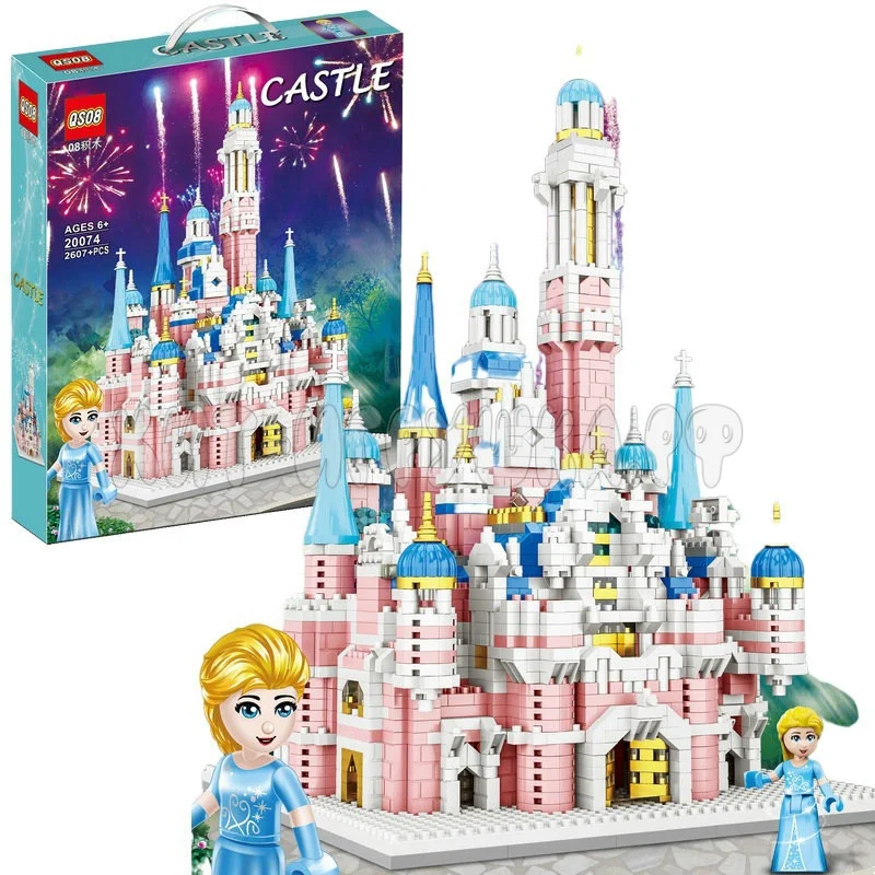 Конструктор Castle "Сказочный замок QSOB 20074 2607 дет., для девочки mini biocks Вo - фото 2 - id-p195607569