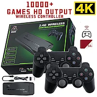 Портативная игровая приставка Game Stick Lite 64 GB / Ретро-консоль для ТВ - 10 000 игр Карта 64 ГБ