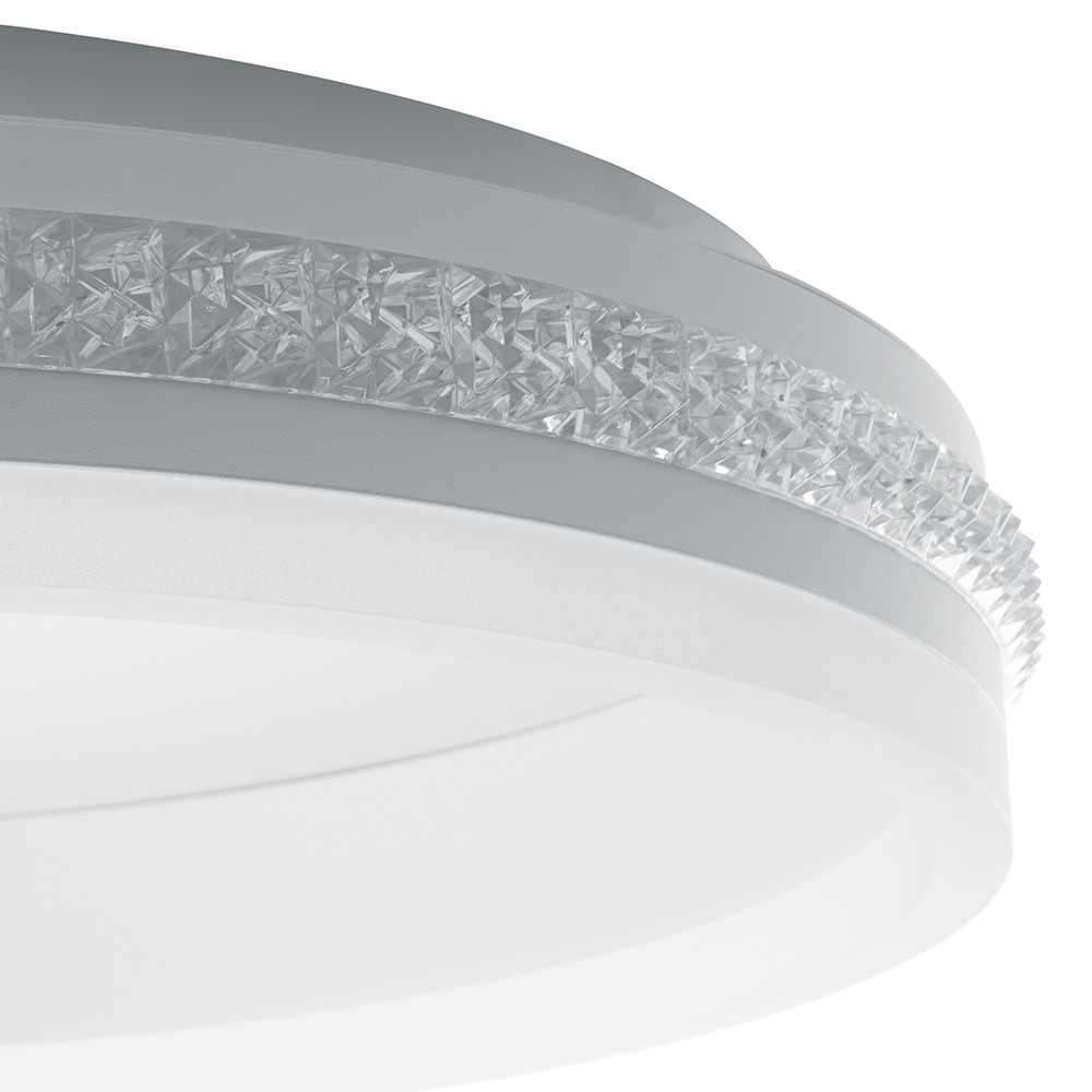 Потолочный белый светильник AL5880 Shining ring 80W с пультом - фото 2 - id-p167487547