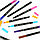 Маркеры для скетчинга (двусторонние) (набор 12 цветов) кисть+линер (0,4мм), фото 4