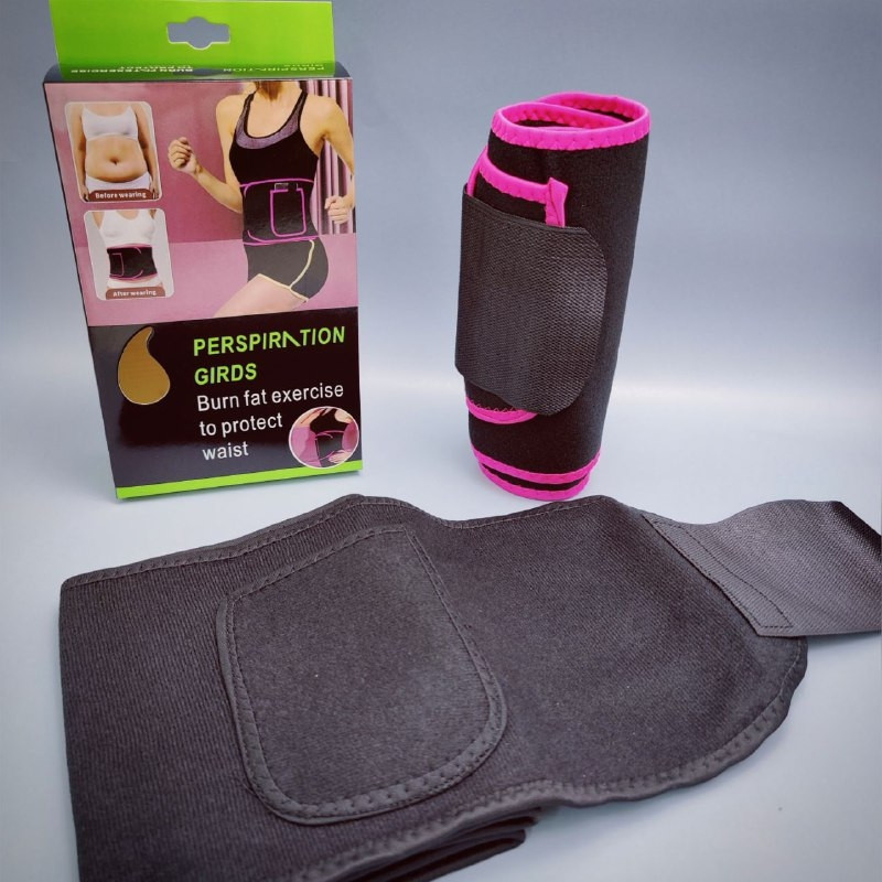 Пояс для похудения c кармашком для смартфона Best Gird для мужчин и женщин Черный с розовым - фото 5 - id-p195608917