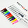 Маркеры для скетчинга (двусторонние) (набор 36 цветов) корпус треугольный, фото 5