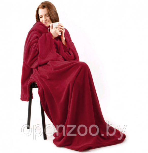 Теплый и уютный плед с рукавами SNUGGIE Купи сейчас Розовый - фото 2 - id-p110452804