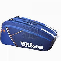 Чехол-сумка Wilson Roland Garros Super Tour на 9 ракеток (синий) (арт. WR8018201001)