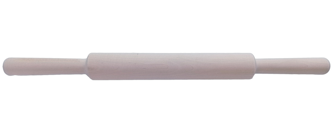Скалка для теста (тестокаталка) деревянная, длина 49 см, диаметр 4 см - фото 3 - id-p195612424