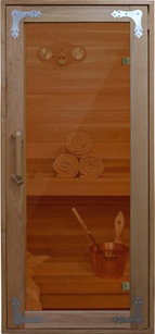 Деревянная дверь для бани КомфортПром 80x190 / 10221186