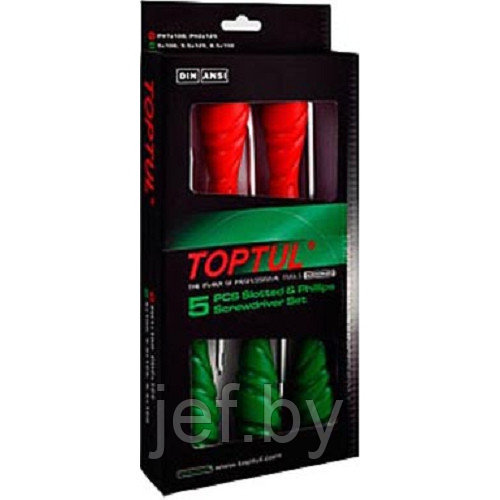 Набор отверток 5шт ударных TOPTUL GAAE0509