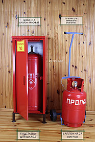 Шкаф для газовых баллонов (красный, 1х50 л.)