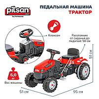 PILSAN Педальная машина Трактор (3-8лет), Red/Красный 07314, фото 4