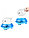 Игровой набор для купания 2 в 1 "НЛО Китёнок" , пускает фонтанчик, с музыкальной подставкой (арт. 108B ), фото 2