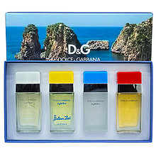 Женский подарочный набор Dolce & Gabbana Light Blue Pour 4x30ml  (PREMIUM)