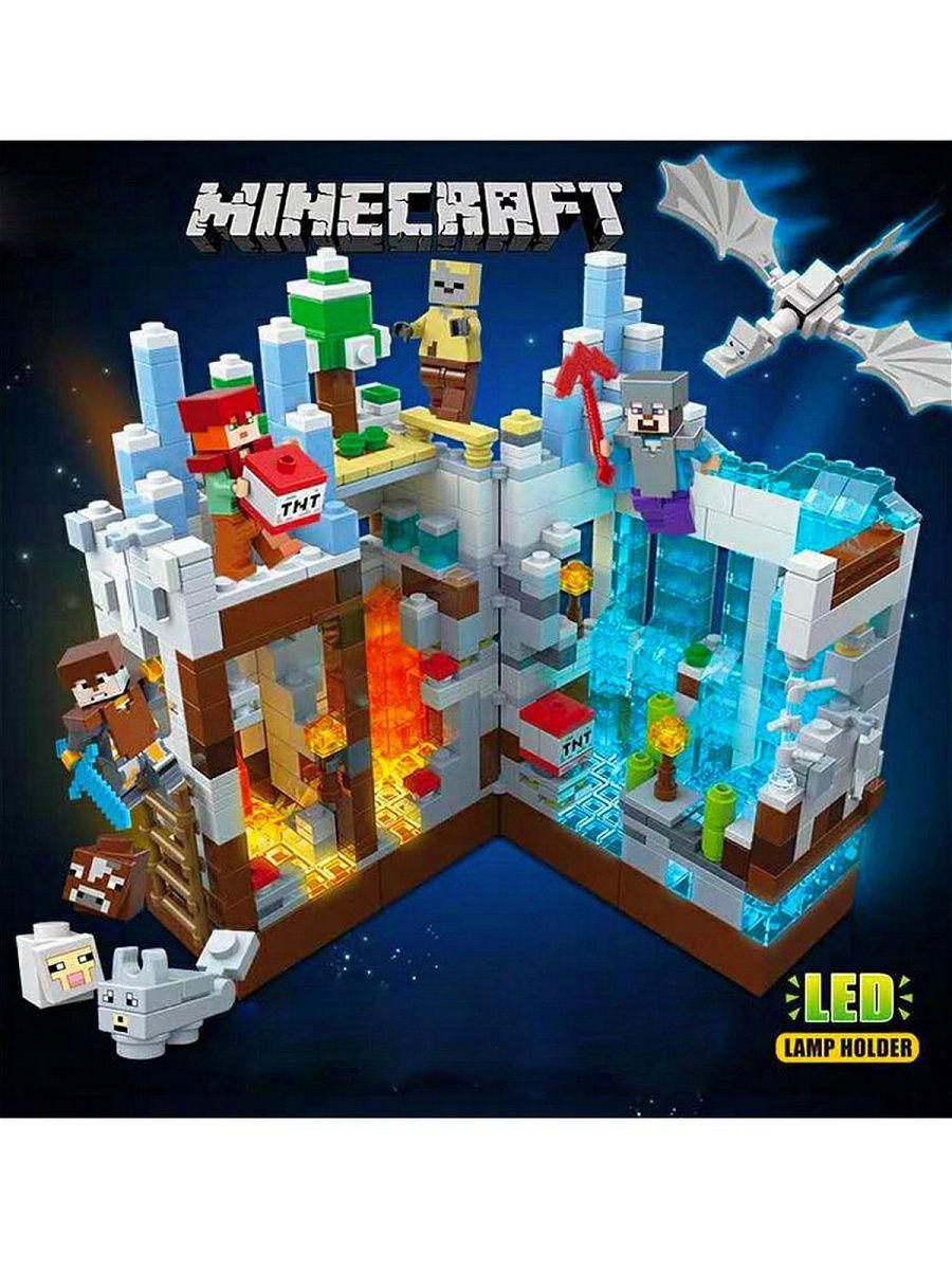 Конструктор RENZAIMA Minecraft "Нападение на белую крепость", 866 дет ...