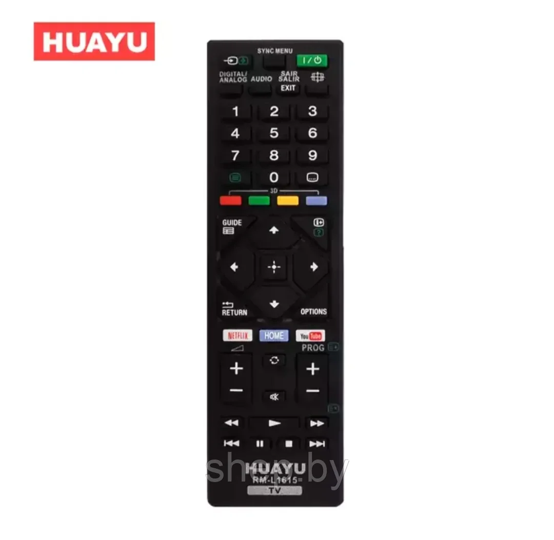 Пульт Huayu Sony RM-L1615 (Netflix/You Tube) универсальный LCD - фото 1 - id-p195630177
