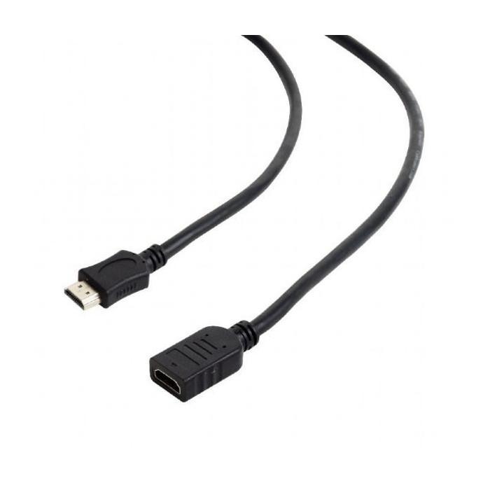 Аксессуар Gembird Cablexpert HDMI 19M/19F v2.0 0.5m Black CC-HDMI4X-0.5M - фото 1 - id-p195609646