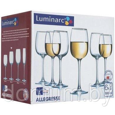 Набор бокалов для вина Luminarc Allegresse 6шт 300мл J8164 - фото 4 - id-p195630489