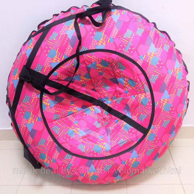 Тюбинг (ватрушка, надувные санки) 110см. Emi Filini Design Lux (Розовый) - фото 1 - id-p195630736
