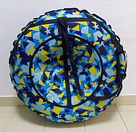 Тюбинг (ватрушка, надувные санки) 100см. Emi Filini Design Lux (Кристаллы синие)