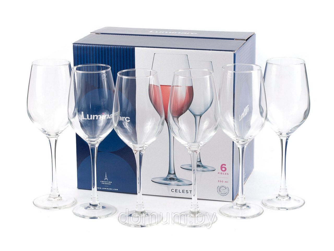 Набор бокалов для вина Luminarc Celeste 6шт 350мл L5831 - фото 4 - id-p195630902