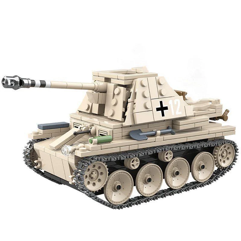 Конструктор Немецкая противотанковая САУ Marder III, 608 дет.,100083, аналог LEGO (Лего) - фото 4 - id-p195630981