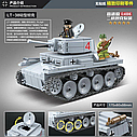 Конструктор "Немецкий танк" 535 деталей, Quanguan Танк Lt vz.38 pz kpfw 38(t), аналог LEGO (Лего)100082, фото 2
