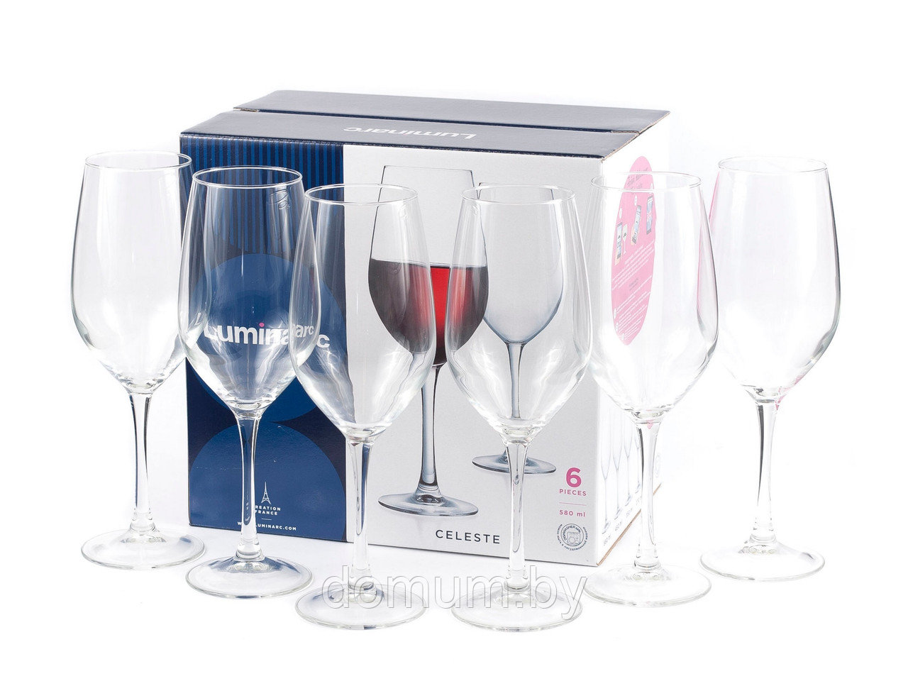 Набор бокалов для вина Luminarc Celeste 6шт 580мл L5833 - фото 3 - id-p195631030