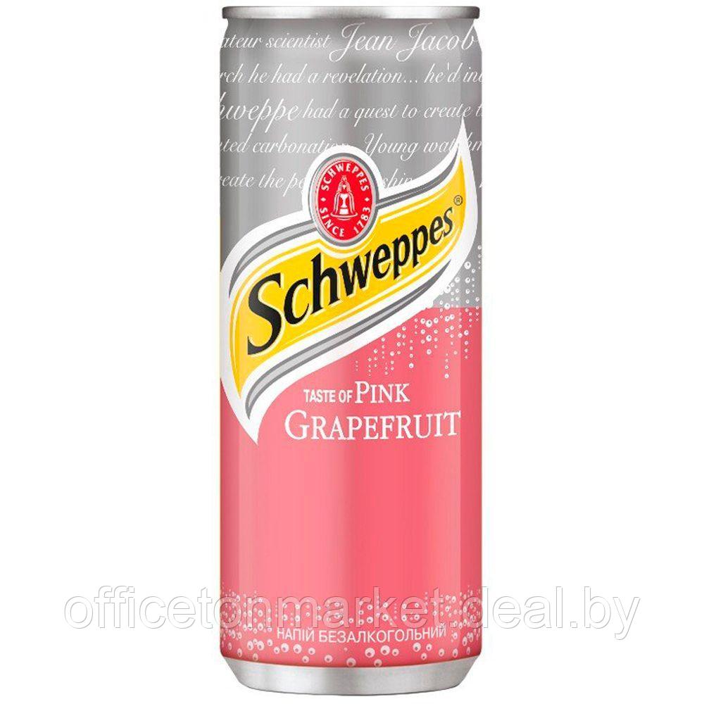 Напиток "Schweppes", со вкусом розовый грейпфрут, 0.33 л - фото 1 - id-p194559649