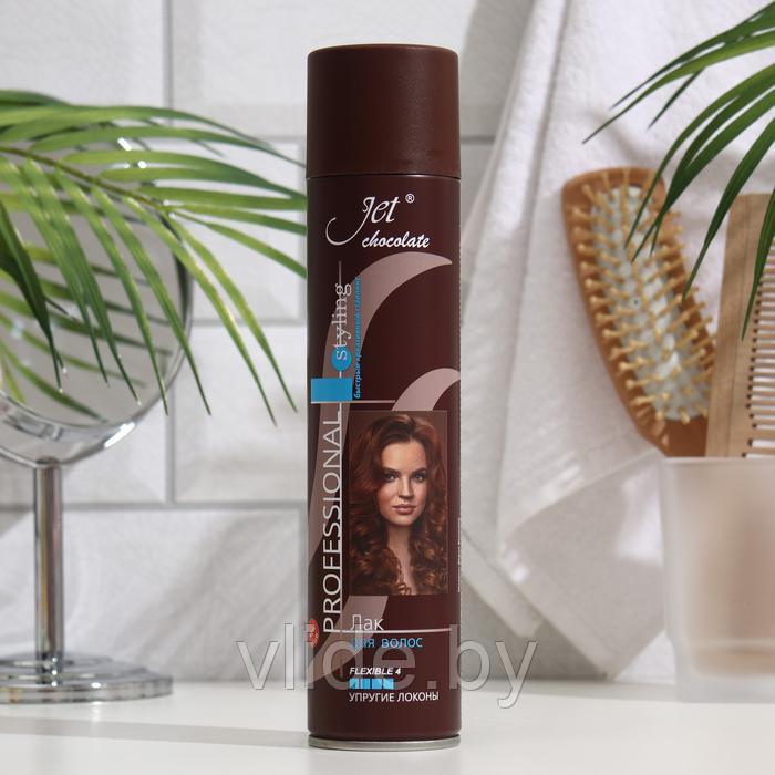 Лак для волос Jet chocolate Flexible maxi "Ультрасильная фиксация", 300 мл - фото 3 - id-p195650483
