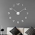 Часы 3D Сделай сам Диаметр 100-120 см  Настенные  (серебро), фото 8