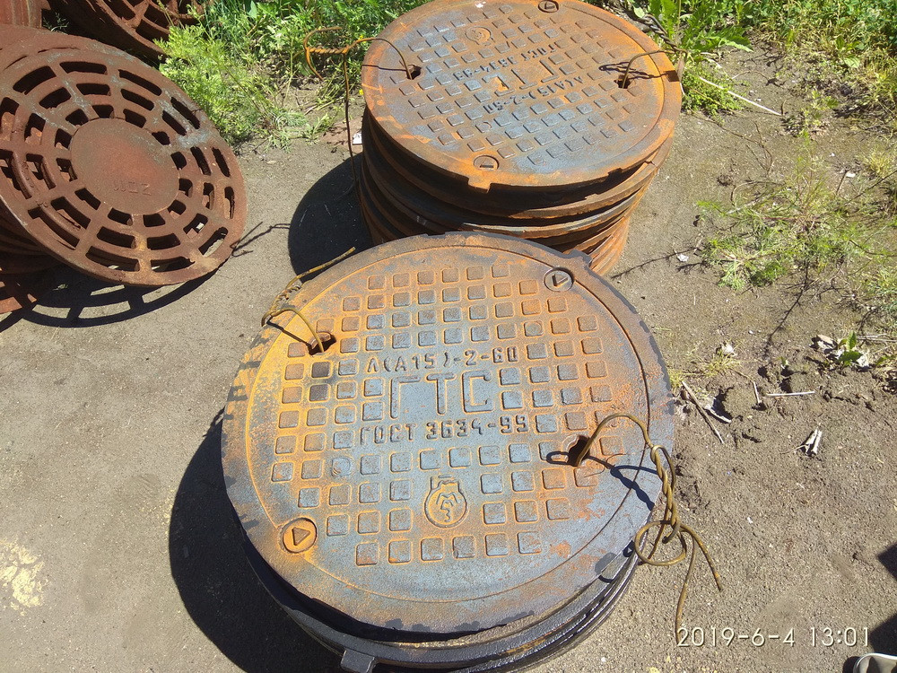Люк чугунный канализационный тип Л купить в Минске, цена от ...