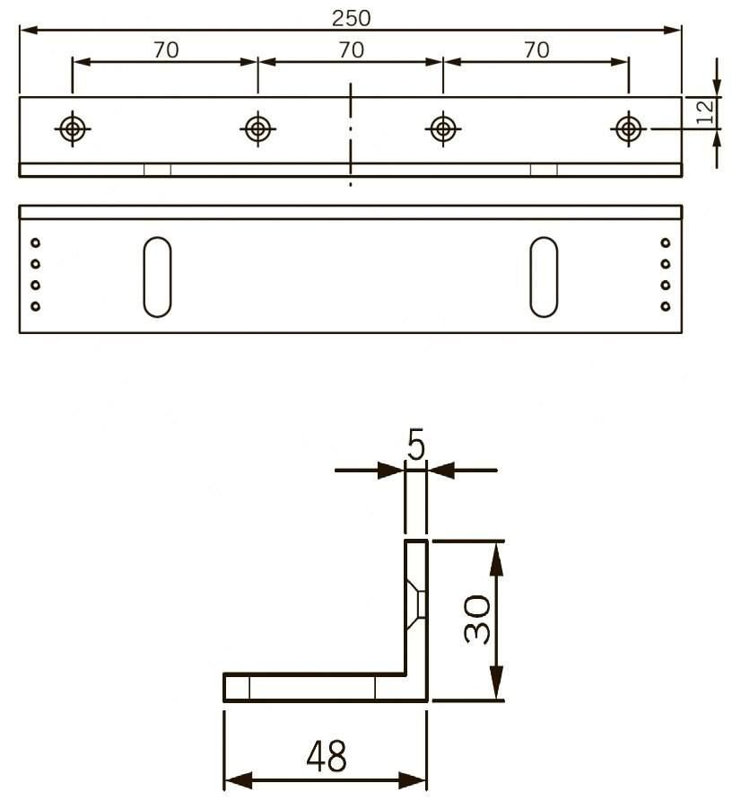 L-кронштейн для EMC 600 ALH и EMC 600-2 ALH