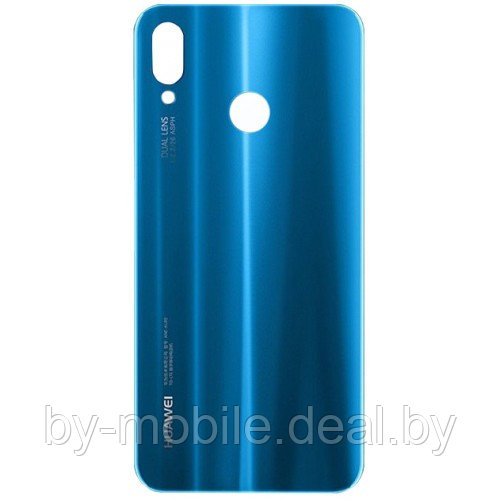 Задняя крышка (стекло) для Huawei P20 Lite (ANE-LX1) синий ультрамарин - фото 1 - id-p101206934