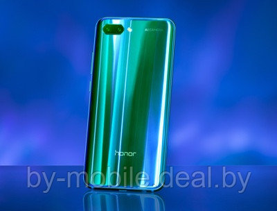 Задняя крышка (стекло) для Huawei Honor 10 (COL-L29A) мерцающий зеленый