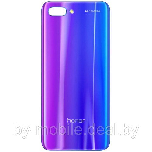 Задняя крышка (стекло) для Huawei Honor 10 (COL-L29A) мерцающий синий - фото 1 - id-p102172641