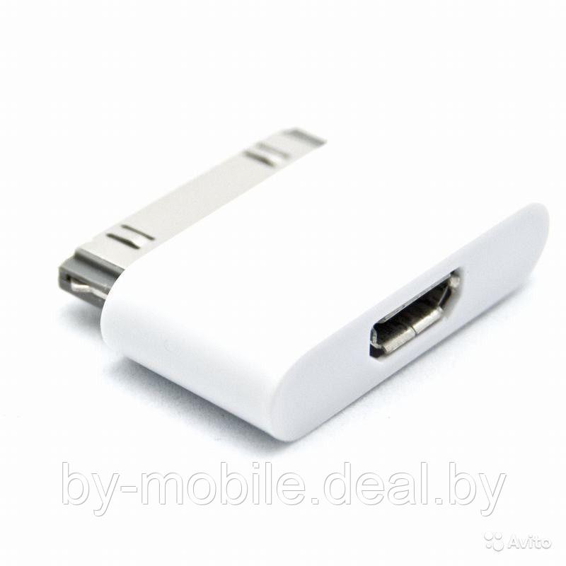 Переходник с micro-usb на Apple iPhone 4S - фото 1 - id-p102404684