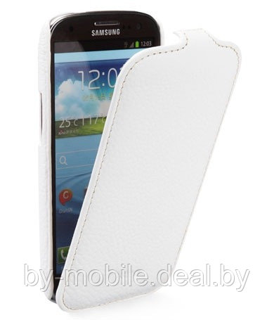 Чехол книжка valenta Samsung S5660 Galaxy Gio белый (кожа) - фото 1 - id-p35682494