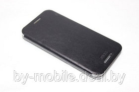 Чехол книжка valenta HTC One (M8) чёрный с1060 (кожа)