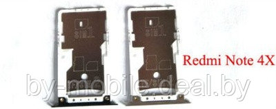 Сим лоток Xiaomi Redmi Note 4x - фото 1 - id-p188271905