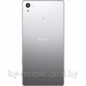 Задняя крышка (стекло) для Sony Xperia Z5 серебро