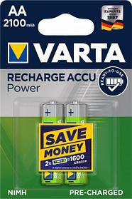 Аккумулятор Varta 2100mAh АА NiMh тип AA R06 LR6 LR06 (2 шт. в одной упаковке)