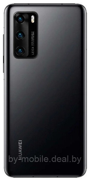 Задняя крышка (стекло) для Huawei P40, ANA-NX9, ANA-NX9 Dual (черный) - фото 1 - id-p140332153
