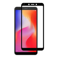 Защитное стекло Xiaomi Redmi 6, 6A (черный) 5d